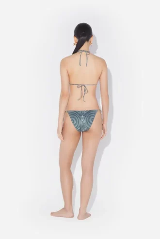 Braguita de bikini azul con estampado «Spiral»