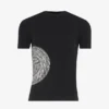 Camiseta Baby Tee negra con estampado de laurel Camiseta Baby Tee negra con estampado de laurel