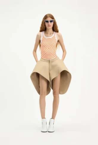 Camiseta sin mangas naranja con estampado «Target»
