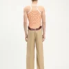 Camiseta sin mangas naranja con estampado «Target» Camiseta sin mangas naranja con estampado «Target»