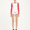El mono bicolor Junior Gaultier corto