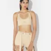El sujetador beige con parche Gaultier El sujetador beige con parche Gaultier