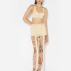 El sujetador beige con parche Gaultier El sujetador beige con parche Gaultier