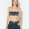 El sujetador de denim con efecto trampantojo El sujetador de denim con efecto trampantojo