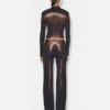 El top corto «Body Dust» en color bronce El top corto «Body Dust» en color bronce