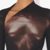 El top corto «Body Dust» en color bronce El top corto «Body Dust» en color bronce