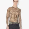 El top Madaillon beige