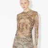 El top Madaillon beige
