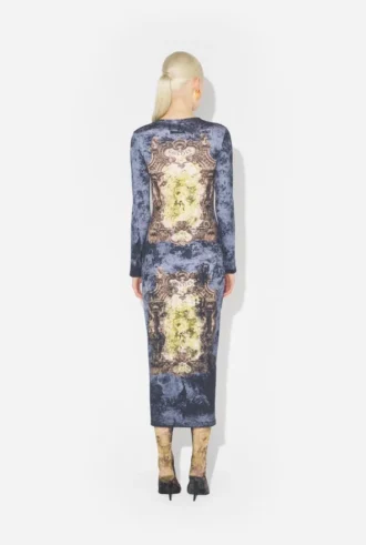 El vestido azul de algodón Madaillon