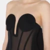 El vestido corsé bimaterial El vestido corsé bimaterial