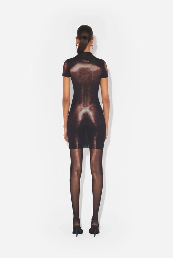 El vestido corto de tul bronce «Body Dust» El vestido corto de tul bronce «Body Dust»