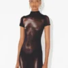 El vestido corto de tul bronce «Body Dust» El vestido corto de tul bronce «Body Dust»