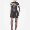 El vestido corto plateado «Body Dust» El vestido corto plateado «Body Dust»