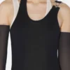 El vestido doble drapeado negro