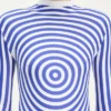El vestido largo azul con estampado «Target» El vestido largo azul con estampado «Target»