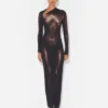 El vestido largo «Body Dust» en color bronce El vestido largo «Body Dust» en color bronce