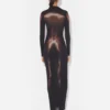 El vestido largo «Body Dust» en color bronce El vestido largo «Body Dust» en color bronce