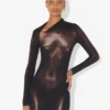 El vestido largo «Body Dust» en color bronce El vestido largo «Body Dust» en color bronce