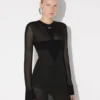 El vestido largo de punto con logotipo