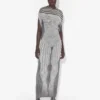 El vestido largo drapeado Body Morphing El vestido largo drapeado Body Morphing