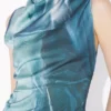 El vestido largo drapeado «Water» El vestido largo drapeado «Water»