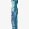 El vestido largo drapeado «Water» El vestido largo drapeado «Water»