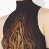 El vestido largo drapeado «Wood» El vestido largo drapeado «Wood»