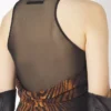 El vestido largo drapeado «Wood» El vestido largo drapeado «Wood»