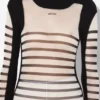El vestido largo mariner de dos materiales El vestido largo mariner de dos materiales