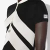 El vestido largo negro con Chevrons El vestido largo negro con Chevrons