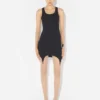El vestido negro con liguero El vestido negro con liguero