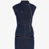 El vestido vaquero con cremallera El vestido vaquero con cremallera