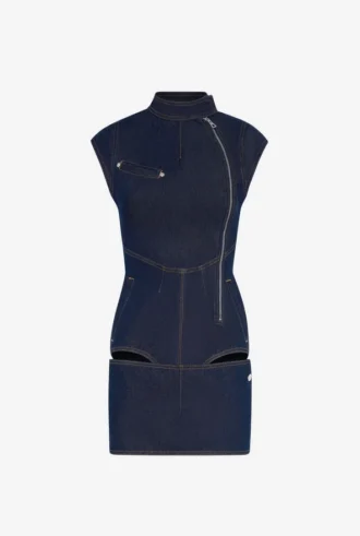 El vestido vaquero con cremallera