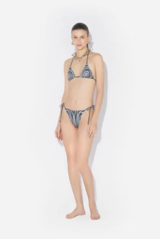 La braguita de bikini negra Spiral