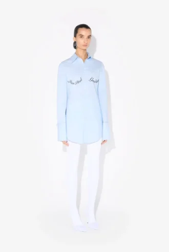 La camisa azul con estampado de Jean Paul Gaultier