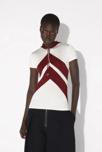 La camiseta blanca con Chevrons La camiseta blanca con Chevrons