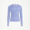 La camiseta sin mangas Blue Target para la parte de arriba