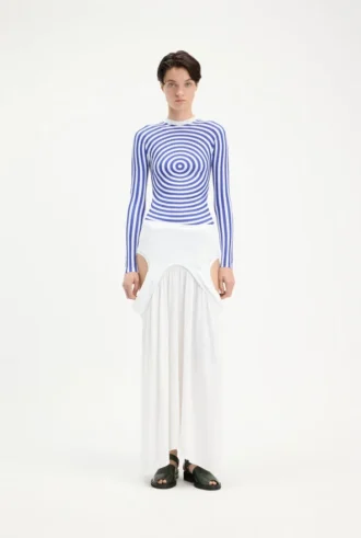 La camiseta sin mangas Blue Target para la parte de arriba