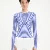 La camiseta sin mangas Blue Target para la parte de arriba