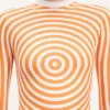 La camiseta sin mangas naranja con estampado «Target»