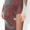 La falda pantalón roja con estampado «Blurry Roses» La falda pantalón roja con estampado «Blurry Roses»