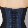 Le corsé de denim bimaterial Le corsé de denim bimaterial