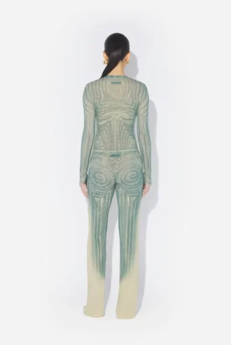 Los pantalones azules con espiral
