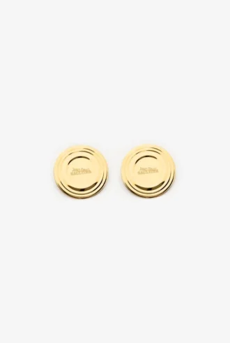 Los pendientes Can en tono dorado