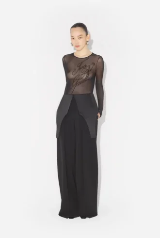 Pantalones de traje con detalle de body Pantalones de traje con detalle de body