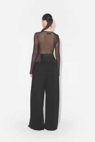Pantalones de traje con detalle de body Pantalones de traje con detalle de body