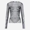 Reedición: el top azul marino Body Morph Reedición: el top azul marino Body Morph