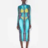 Reedición: el vestido con estampado de lunares azules Reedición: el vestido con estampado de lunares azules