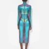 Reedición: el vestido con estampado de lunares azules Reedición: el vestido con estampado de lunares azules