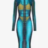 Reedición: el vestido con estampado de lunares azules Reedición: el vestido con estampado de lunares azules